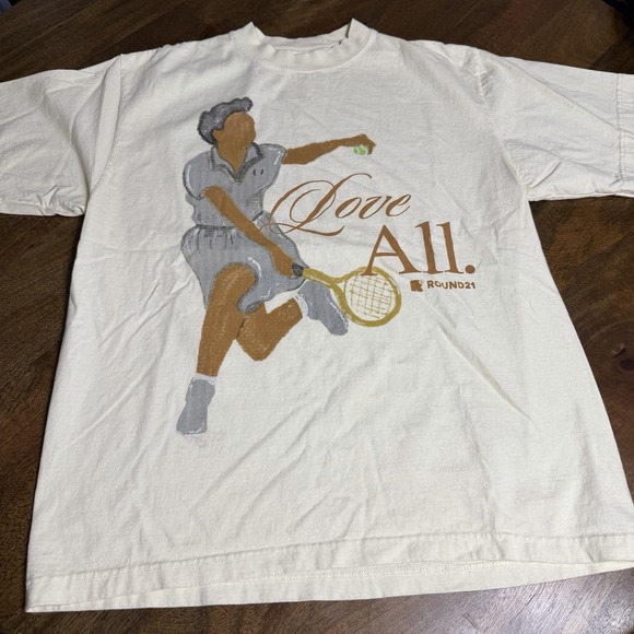 Round 21 Other - Round21 Love All Althea Gibson Tennis T Shirt US Open Wimbledon Large Rare